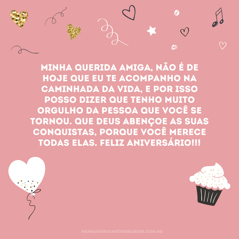 Featured image of post Mensagens De Aniversario Para Amiga Querida Voc tem uma amiga especial que est comemorando o anivers rio hoje