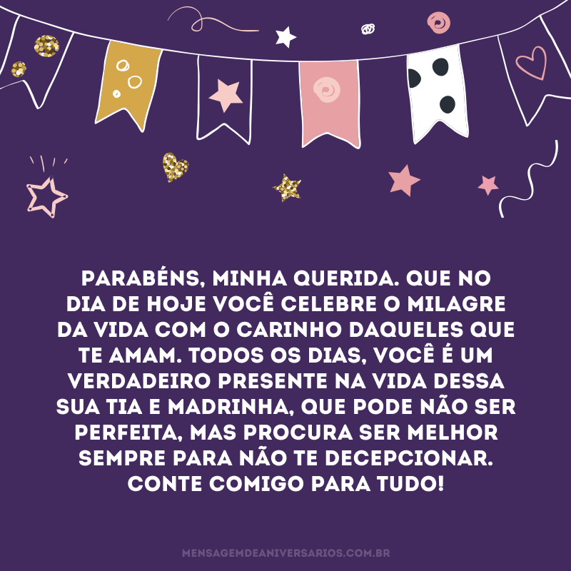 Featured image of post Frases De Parab ns Para Sobrinha Que seu anjo da guarda sempre te acompanhe e voc consiga realizar os seus sonhos