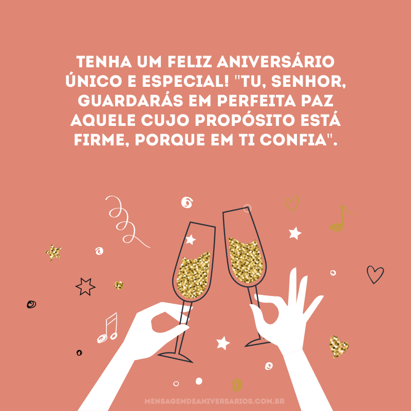 Tenha um feliz aniversário único e especial! \