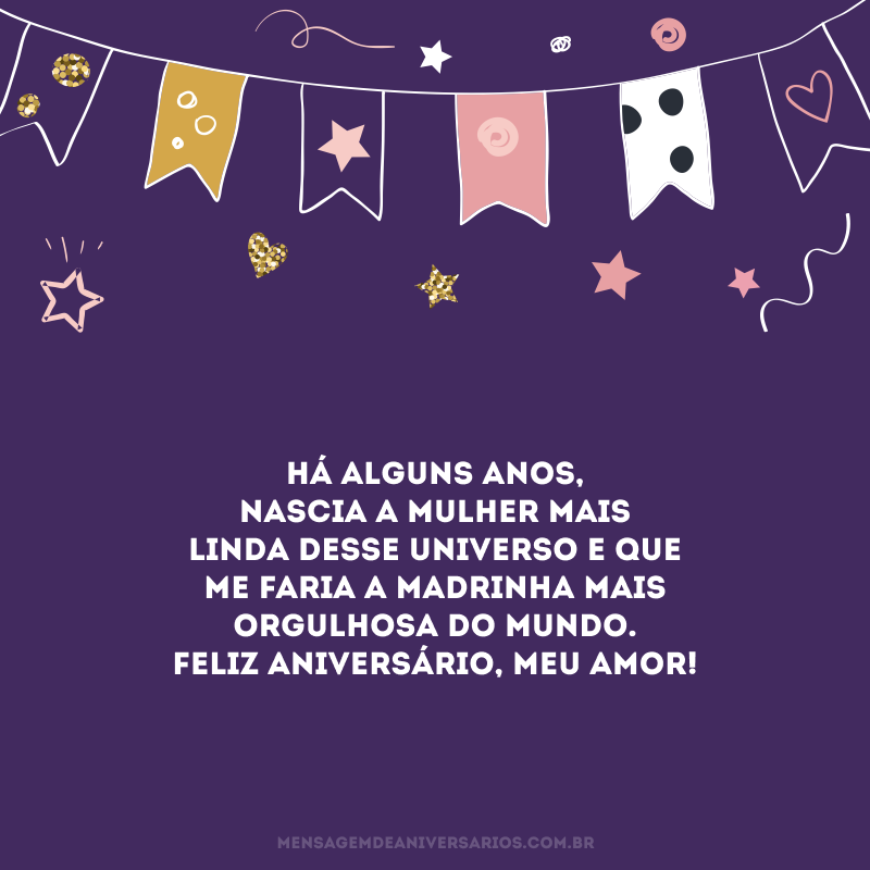 Há alguns anos, nascia a mulher mais linda desse universo e que me faria a madrinha mais orgulhosa do mundo. Feliz aniversário, meu amor! 